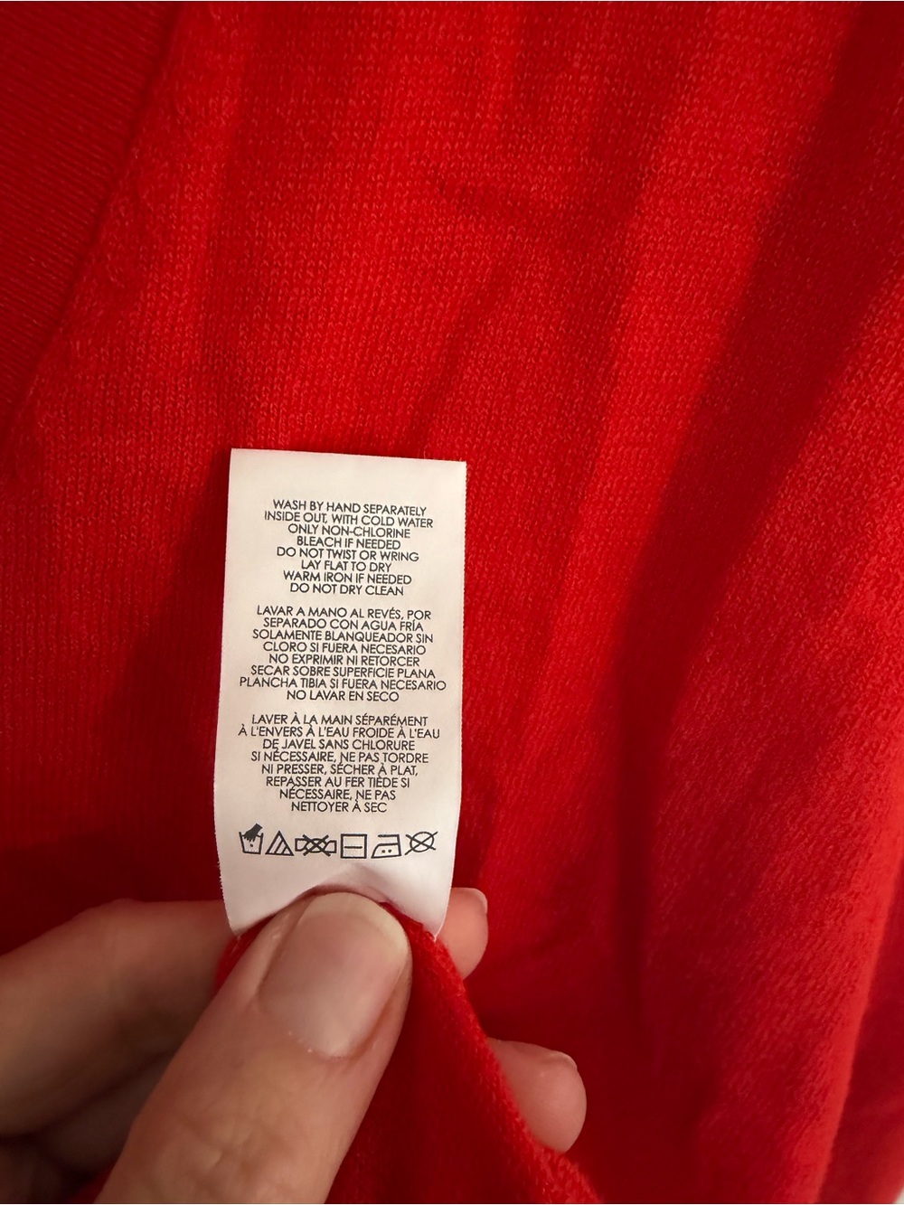 Cabi Cobblestone Cardigan Sweater Red Back Zip V-Neck Medium - Picture 4 of 8